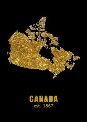 Canada Gold Map