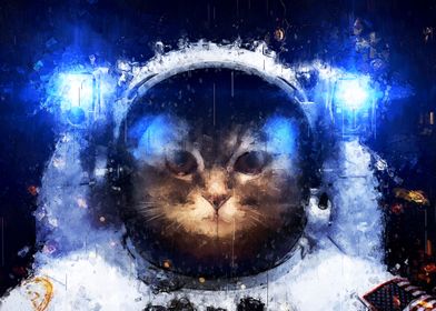 New Astronaut Cat Paint