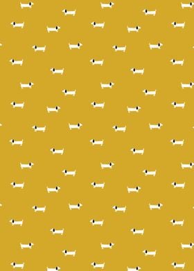 Dachshund dog pattern