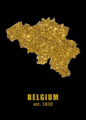 Belgium Gold Map