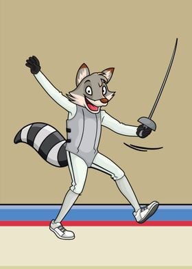 Racoon Fencing Sport A