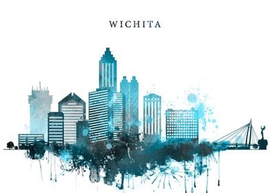 Wichita Kansas Skyline