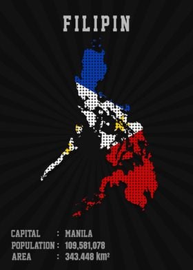 Filipin Flag Map