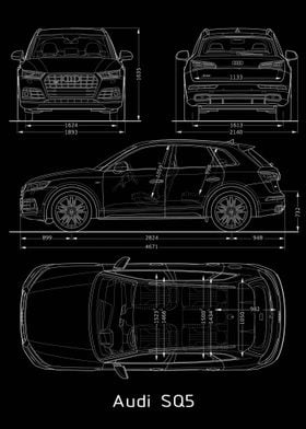 Audi SQ5 2017 Blueprint