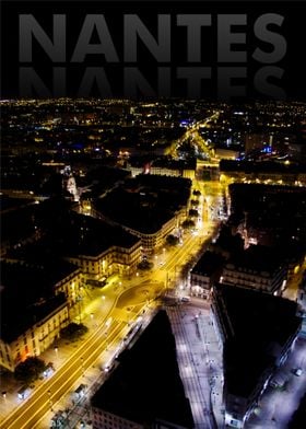 Nantes night view