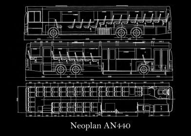 Neoplan AN440Blueprint bus