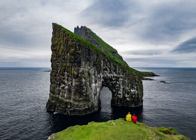 Father and son in Faroes