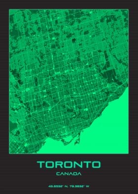 Toronto Canada City Map