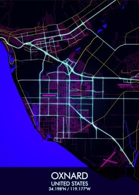 Oxnard California Map