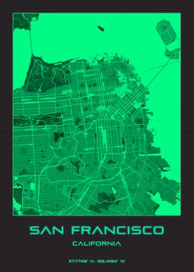 San Francisco CA City Map