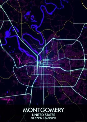 Montgomery Alabama Map