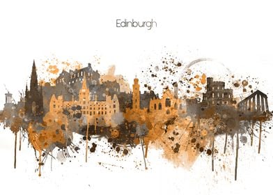 Edinburgh Scotland Skyline