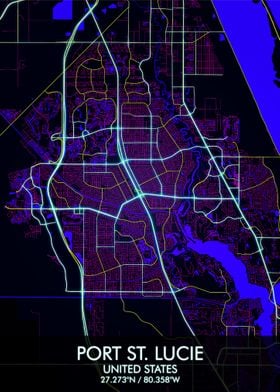 Port St Lucie Florida Map