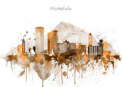 Honolulu Hawaii Skyline