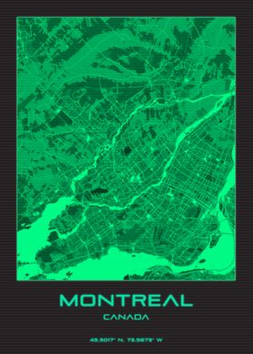 Montreal Canada City Map