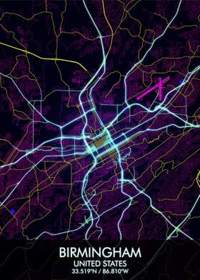 Birmingham Alabama Map