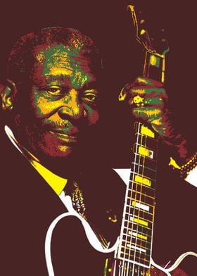 B B King v1 Pop Art