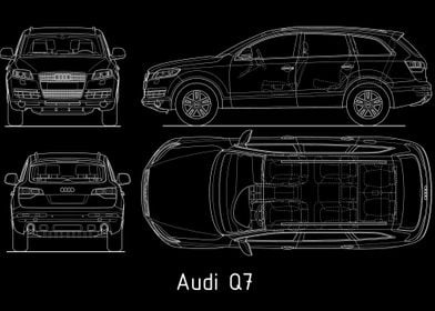 Audi Q7 2007 Blueprint