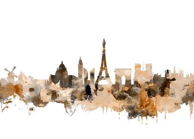 Paris France Skyline