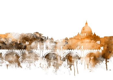 Rome Italy Skyline