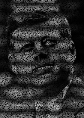 JFK Moon Speech Portrait
