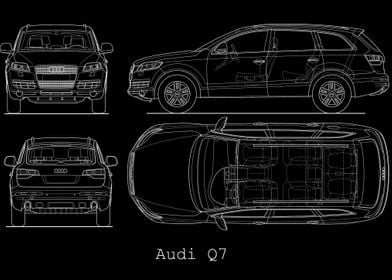 Audi Q7 2007 Blueprint