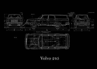 Volvo 245 Blueprint