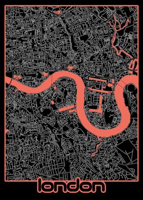 london map black