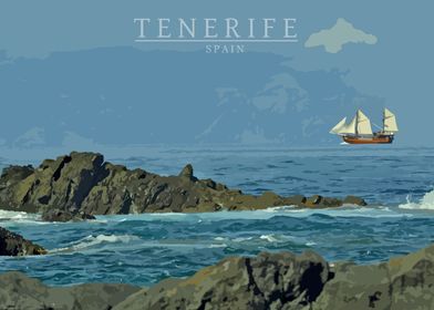 Tenerife ship and ocean