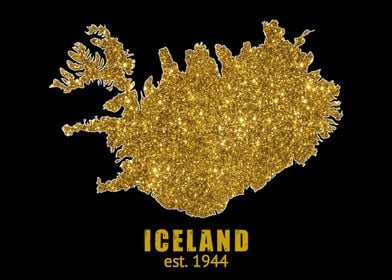 Iceland Gold Map