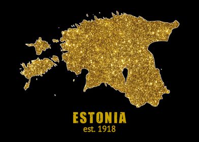 Estonia Gold Map