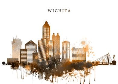 Wichita Kansas Skyline