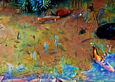 Fish Pond Painting