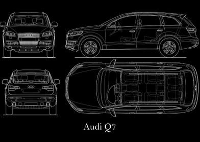 Audi Q7 2007 Blueprint