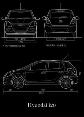 Hyundai i20 2008 Blueprint