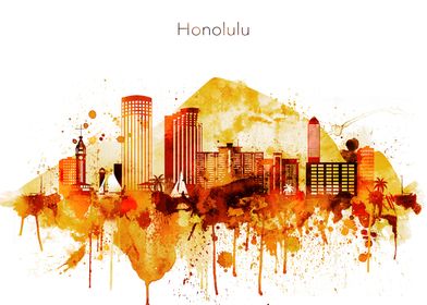 Honolulu Hawaii Skyline