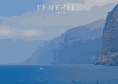 Tenerife island cliffs
