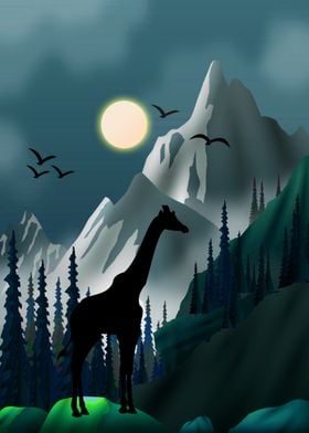 Landscape Mountain Night