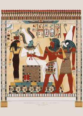 Old Egyptian Gods Art