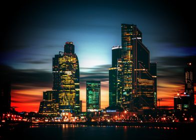 Moscow City panorama moder