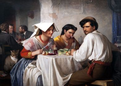 Carl Bloch Roman Osteria 