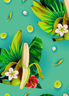 The banana background art