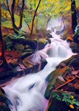 Flowing water in jungle 2