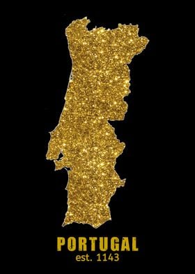 Portugal Gold Map