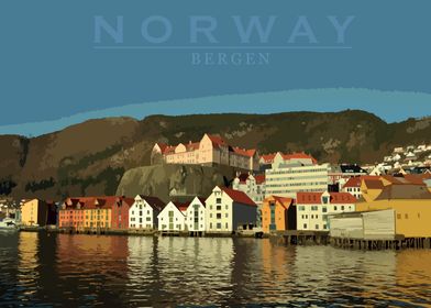 Bergen city in Norway