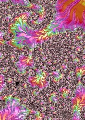 Vivid Rainbow Fractal