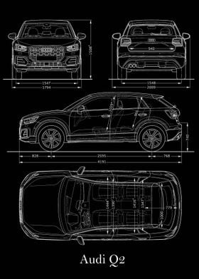 Audi Q2 2016 Blueprint