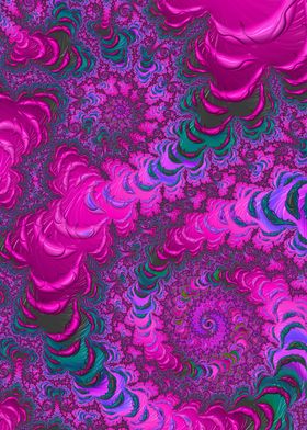 Jewel Tone Fractal Spiral