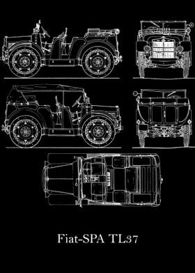 Fiat SPA TL37 Blueprint