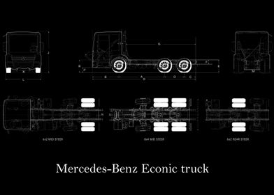 Mercedes Benz Econic truck